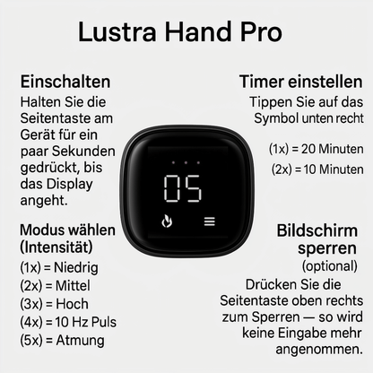 Lustra Hand Pro - Hautverjüngende Lichttherapie für Hände